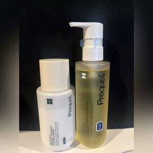 Prequel oil cleanser and half & half moisturizer duo